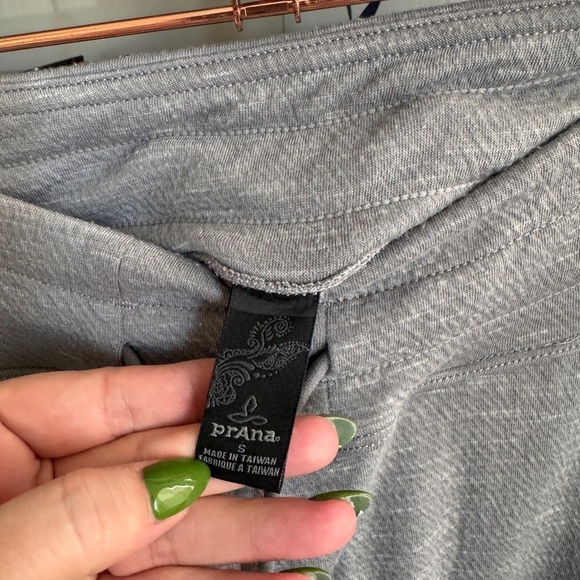Prana grey pull on stretch classic joggers sweats sweatpants lounge active pants - Picture 3 of 5